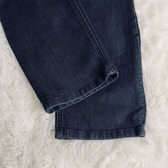 Christopher & Banks Slim Straight Jeans 8 (31x29.5) Dark Wash Blue Stretch Women - Picture 7 of 9